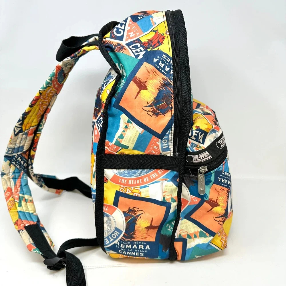 Lesportsac Travels Postcard‎ Print Backpack